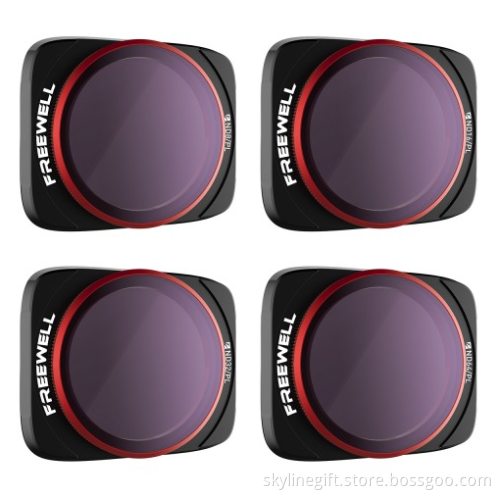 Freewell filters for DJI AIR 2S FILTERS - BRIGHT DAY - 4PACK(ND8/PL ND16/PL ND32/PL ND64/PL)